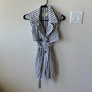 Stradivarius double-breasted striped dress